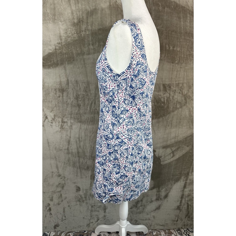 Lilly Pulitzer Womens Delia Starfish Print Blue Pink Shift Dress Size 4 - Picture 8 of 13